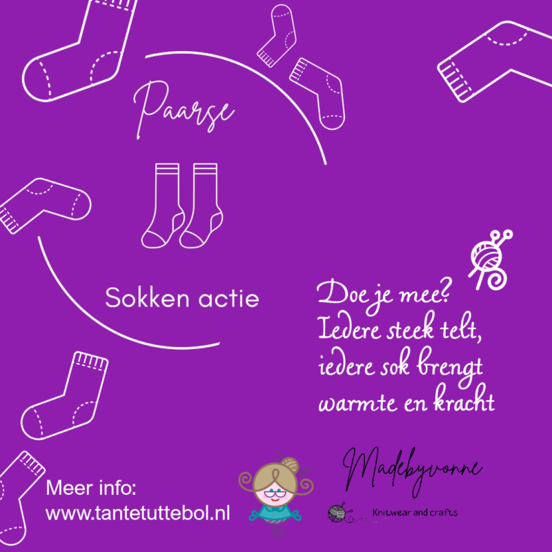 Donatie Paarse sokkenactie